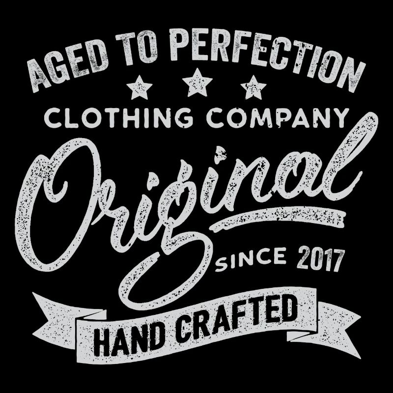 Original 2017 Vintage Rétro 2017 Anniversaire 2017