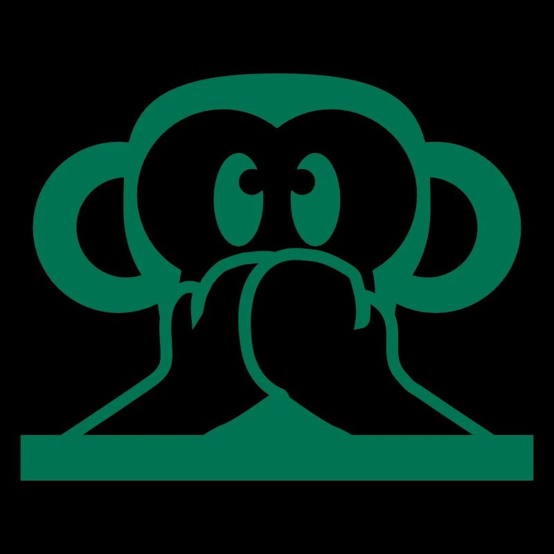 3 Wise Monkeys Speak Nothing Talk Keeps Mouth Shut