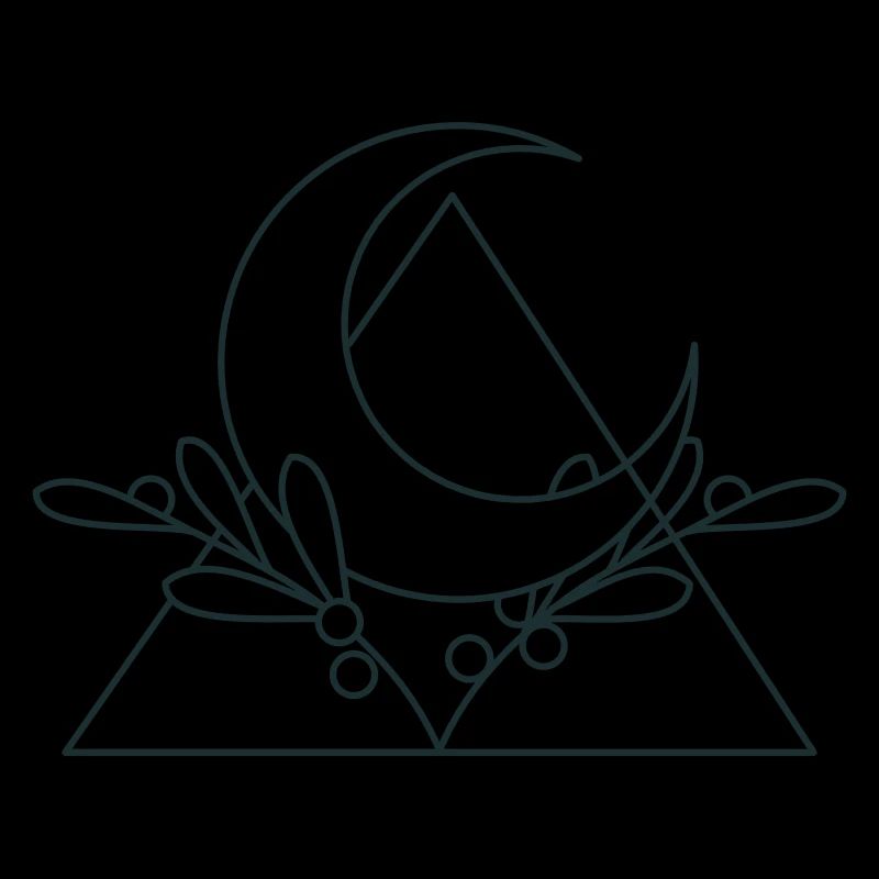 crescent moon triangle