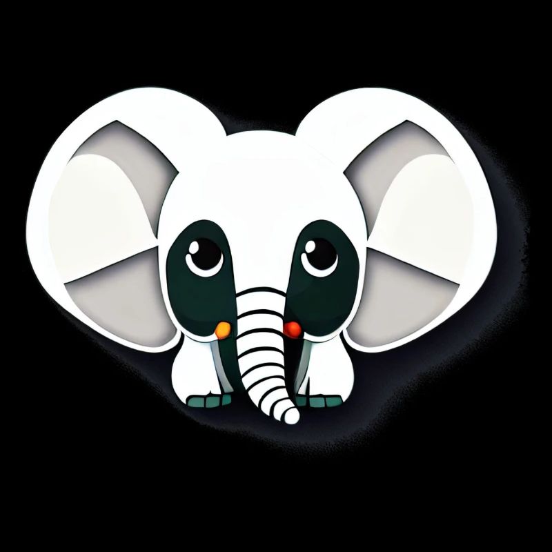 Petit éléphant Dessin animé Aventure mignonne 11
