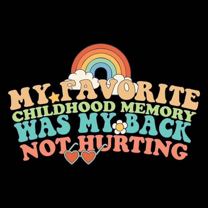 Mon souvenir d’enfance préféré est mon dos pas