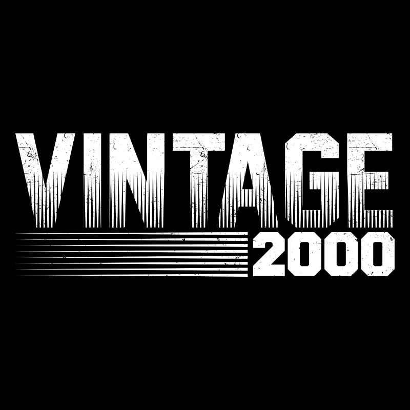 Vintage 2000 Geburtstag Retro 2000