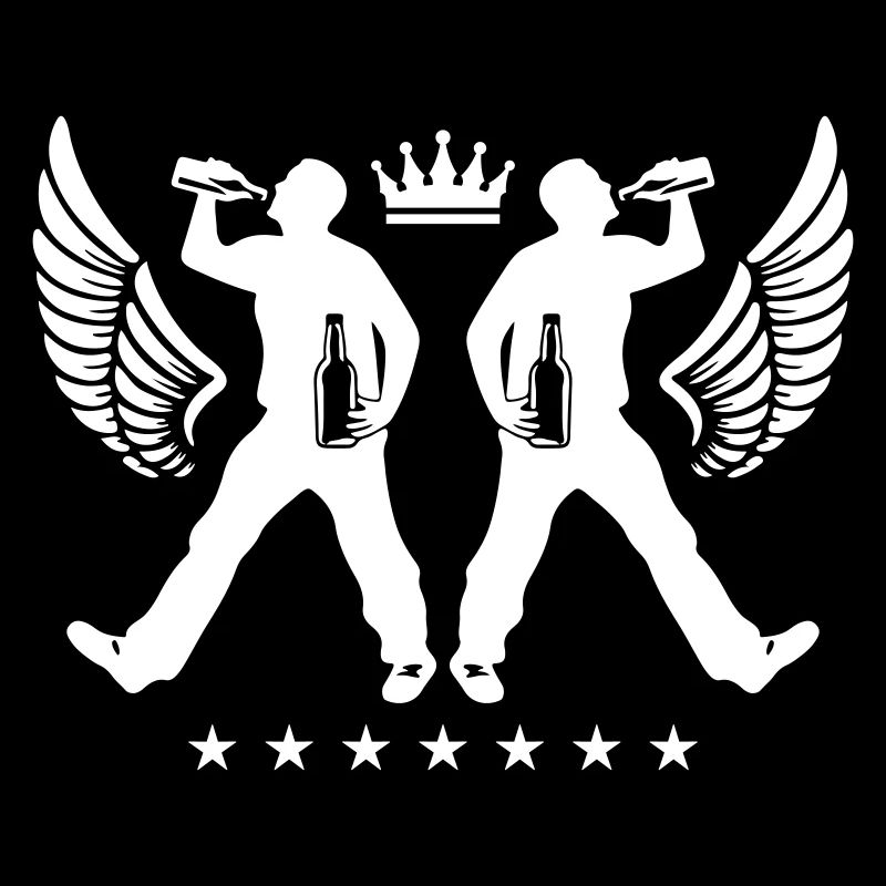 Drinking Beer Silhouette