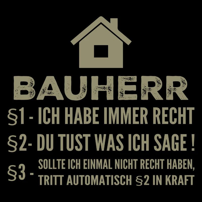 Builder House Construction Site Funny Gift