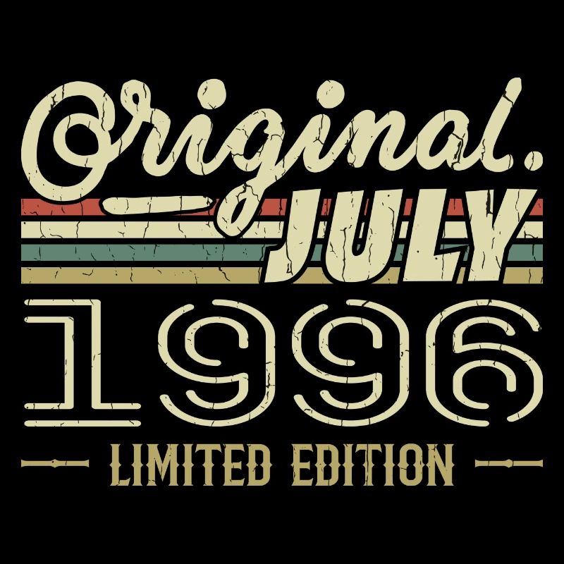 Juli 1996 Original Geburtstagsgeschenk 1996