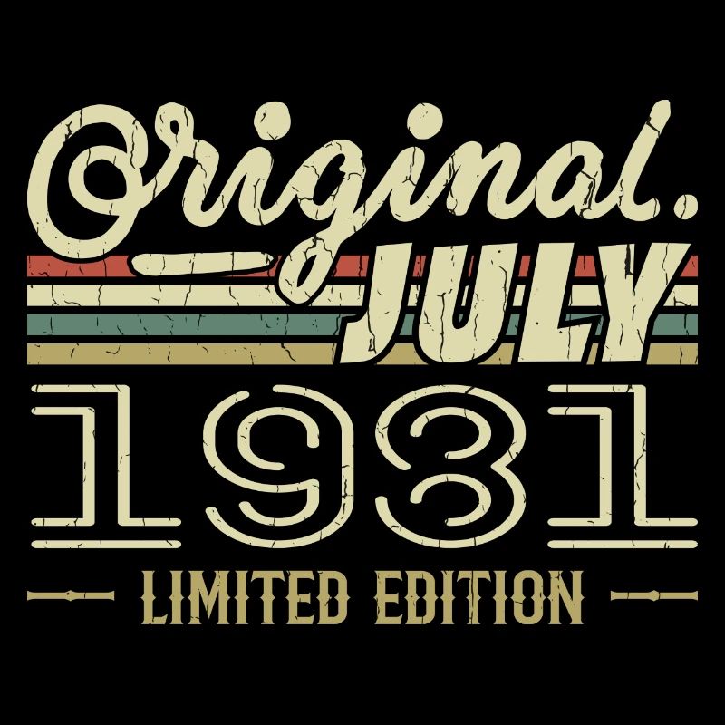 Juli 1981 Originales Geburtstagsgeschenk 1981