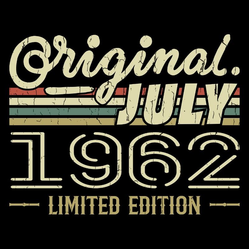 Juli 1962 Original Geburtstagsgeschenk 1962
