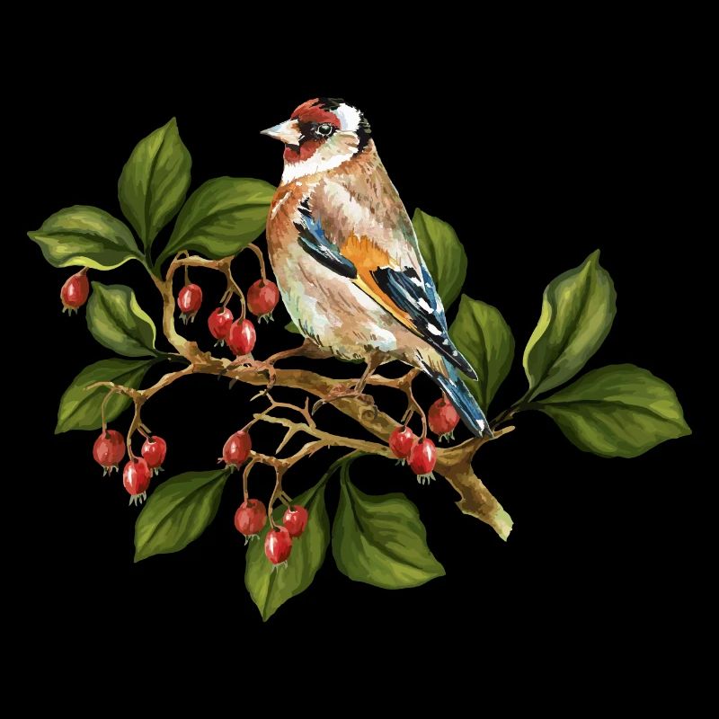 Bunter Vogel