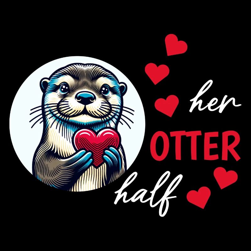Otter half liebe geschenk