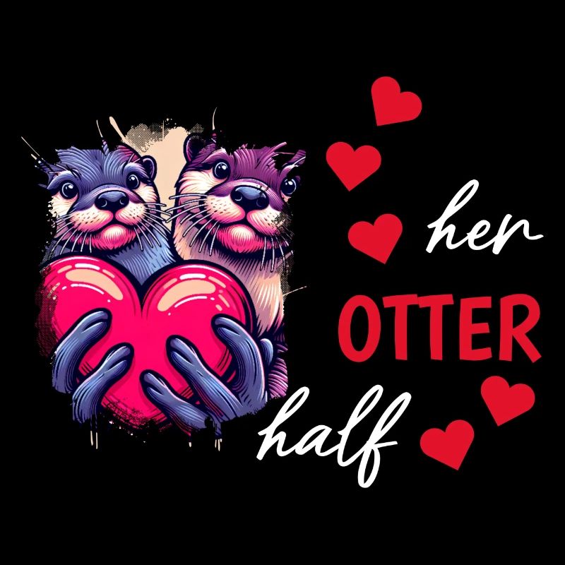 Otter half liebe geschenk