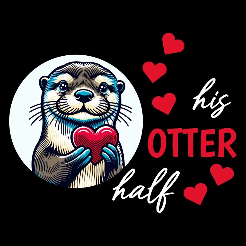 Otter half liebe geschenk