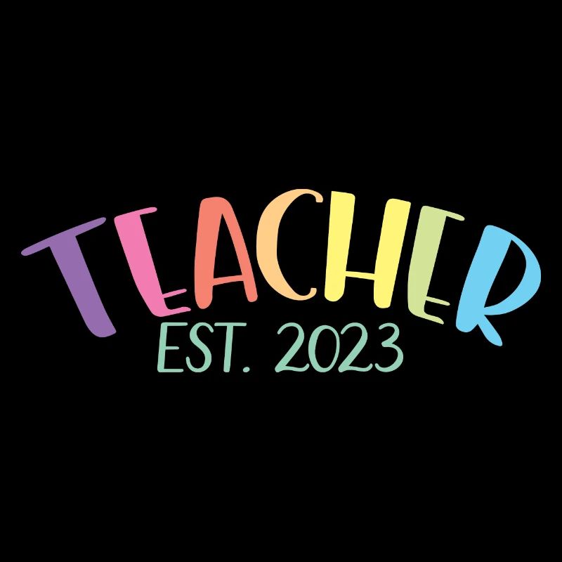 Enseignant Est. 2023 Diplôme d’enseignant Cadeau d’enseignant