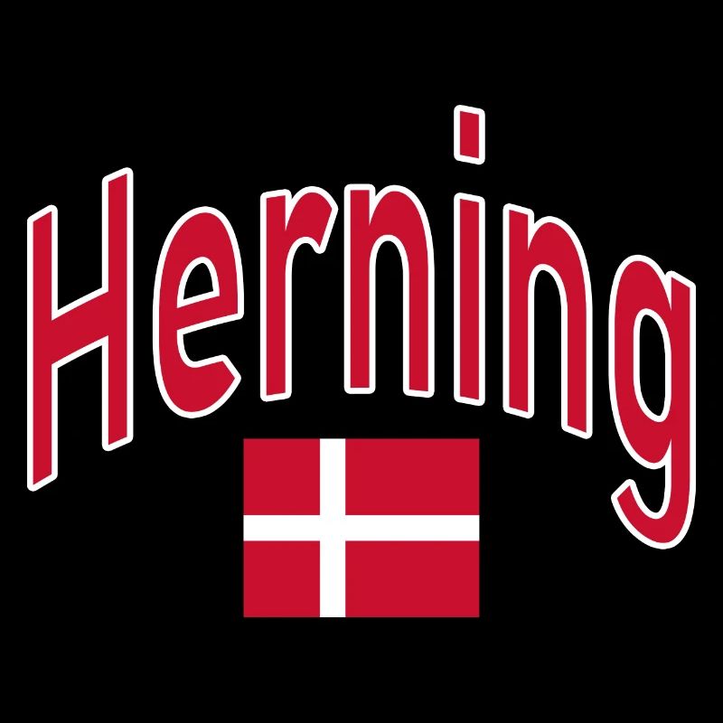 Drapeau de Herning Danemark