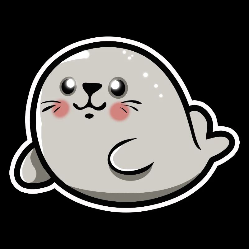 Bébé phoque chibi kawaii