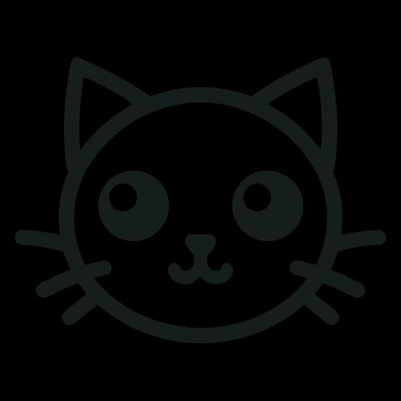 Tête de chat mignon Chat mignon