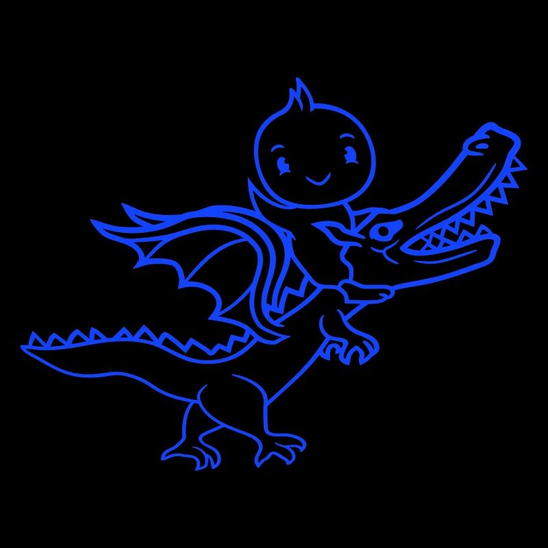 Duck Dragon Roars Sitting Riding Mythical Creature Monster