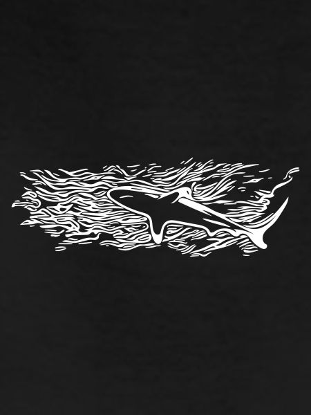 Shark Surface Silhouette