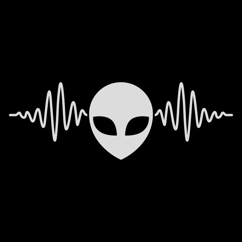Frequenz Puls Alien Kopf