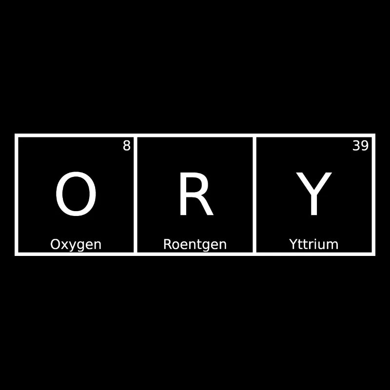 Ory Name First Name Chemistry Periodic Table Elements