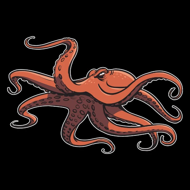 I like octopus - eight tentacles - squid
