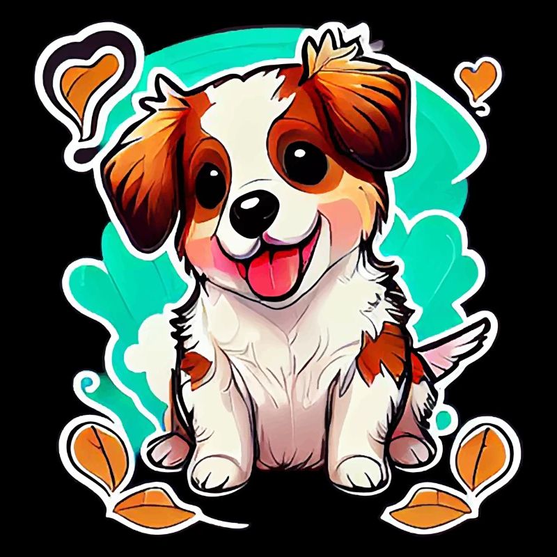 Cute dog: love at first bite