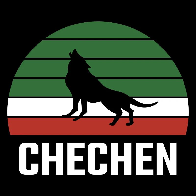 Chechnya Chechen Tschetschenien Borz Wolf Flagge