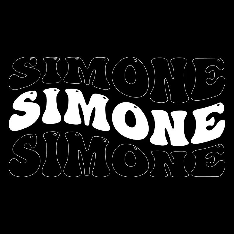 Drôle Simone Groovy 4 Hommes Femmes Cool Simone Cravate