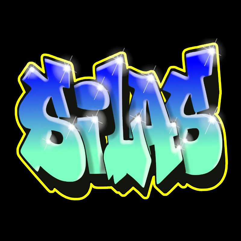 Graffiti SILAS BLAUES GESCHENK GEBURTSTAG GEBURT