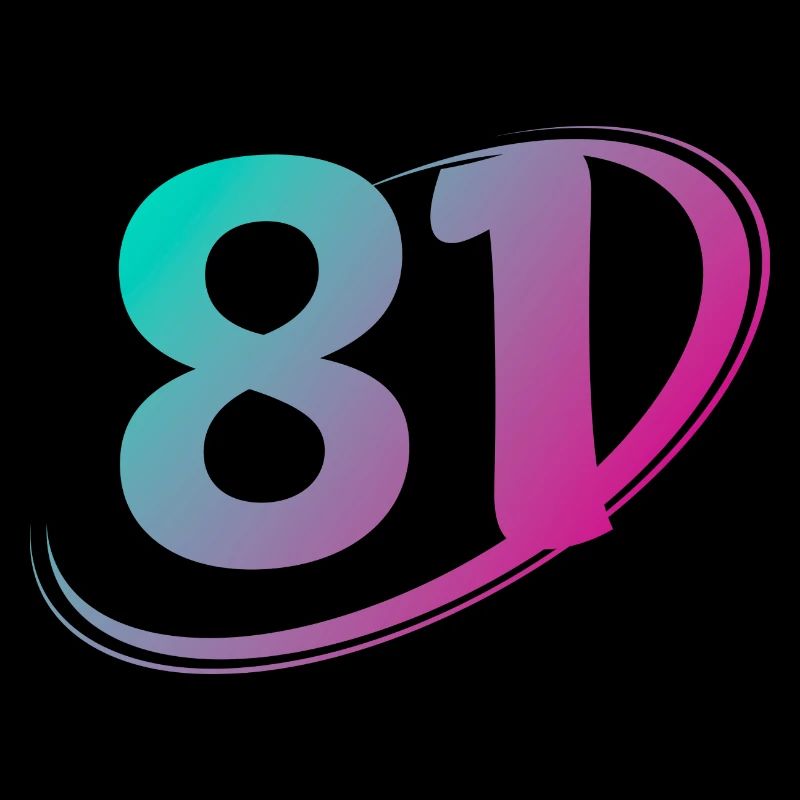 Numéro 81 multicolore