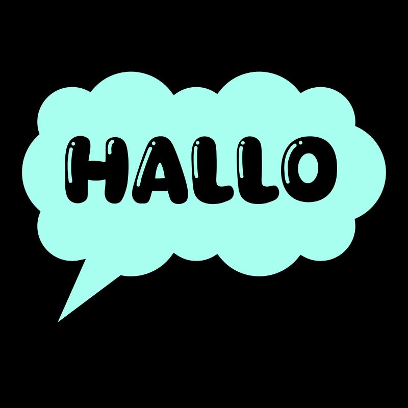 Speech bubble Hello