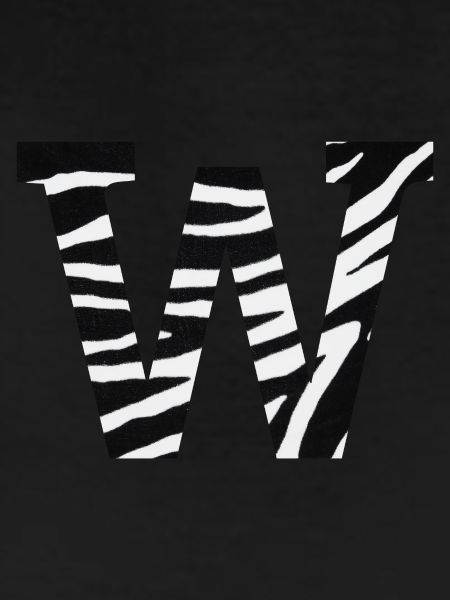 Letter w zebra