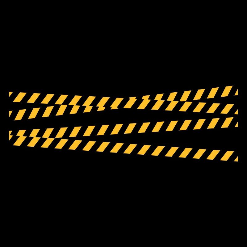 Security tape blocking zone