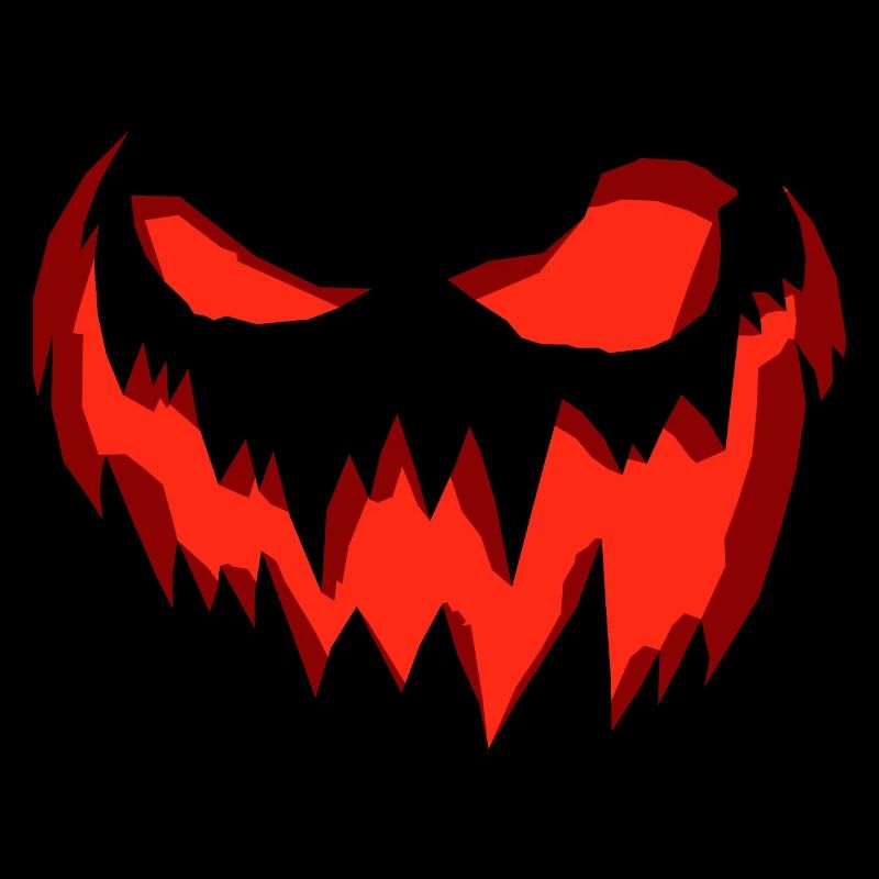 Effrayant visage de citrouille effrayant Halloween