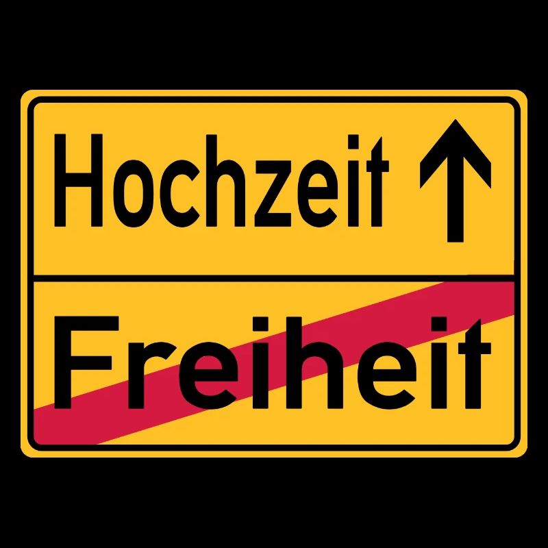 Hochzeit Freiheit Abschied Feier Schild