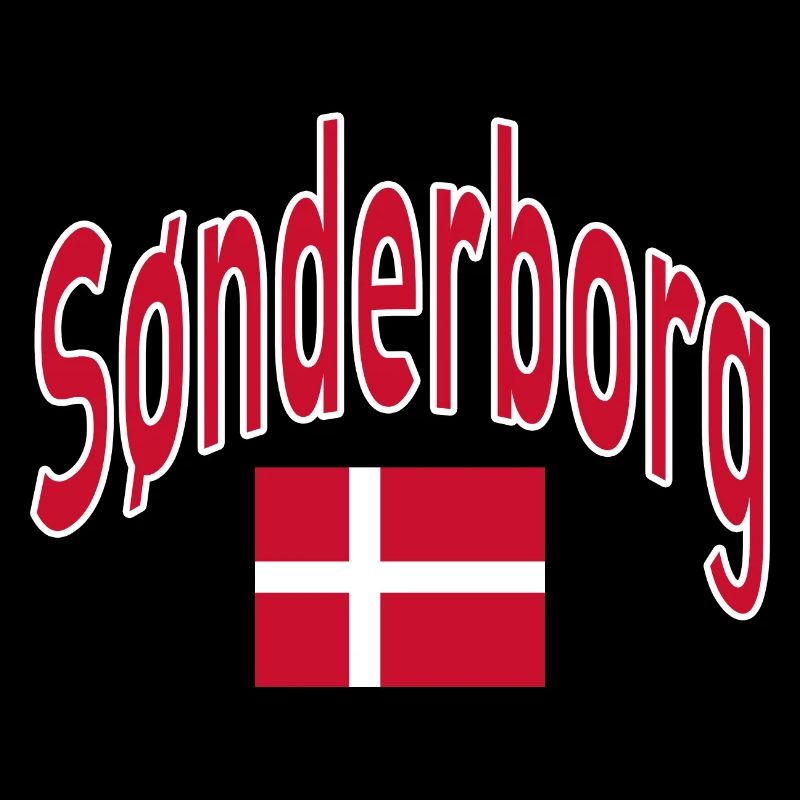 Drapeau de Sønderborg Danemark
