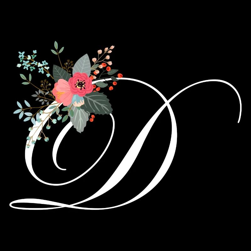 Lettre d fleuris
