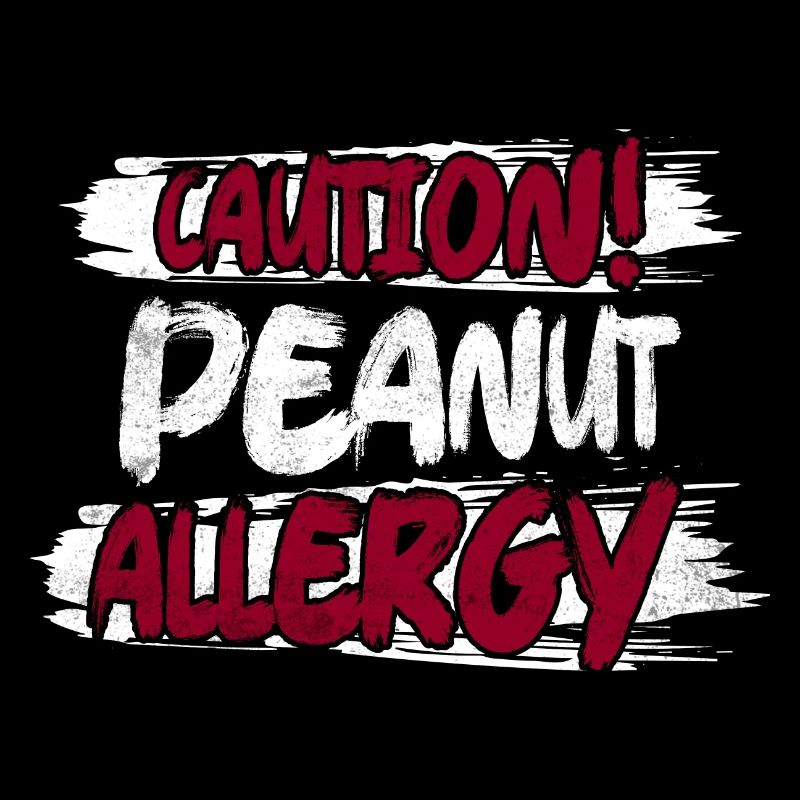 Caution! Peanut Allergy Awareness Nut Allergic