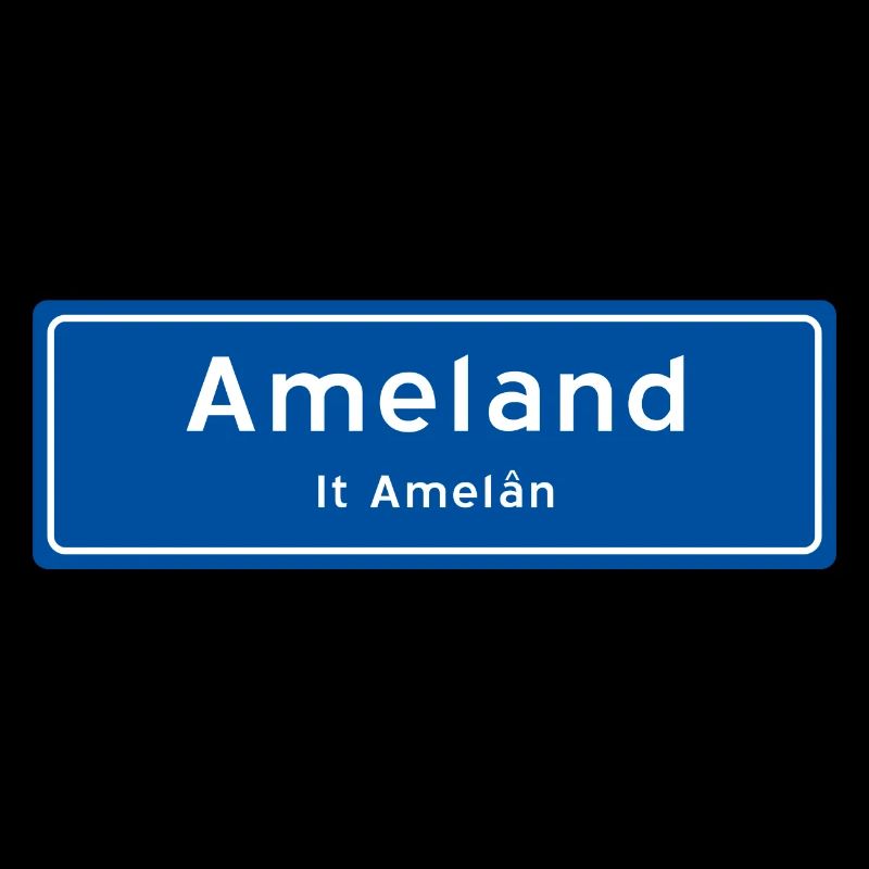 Panneau de nom de lieu d’Ameland