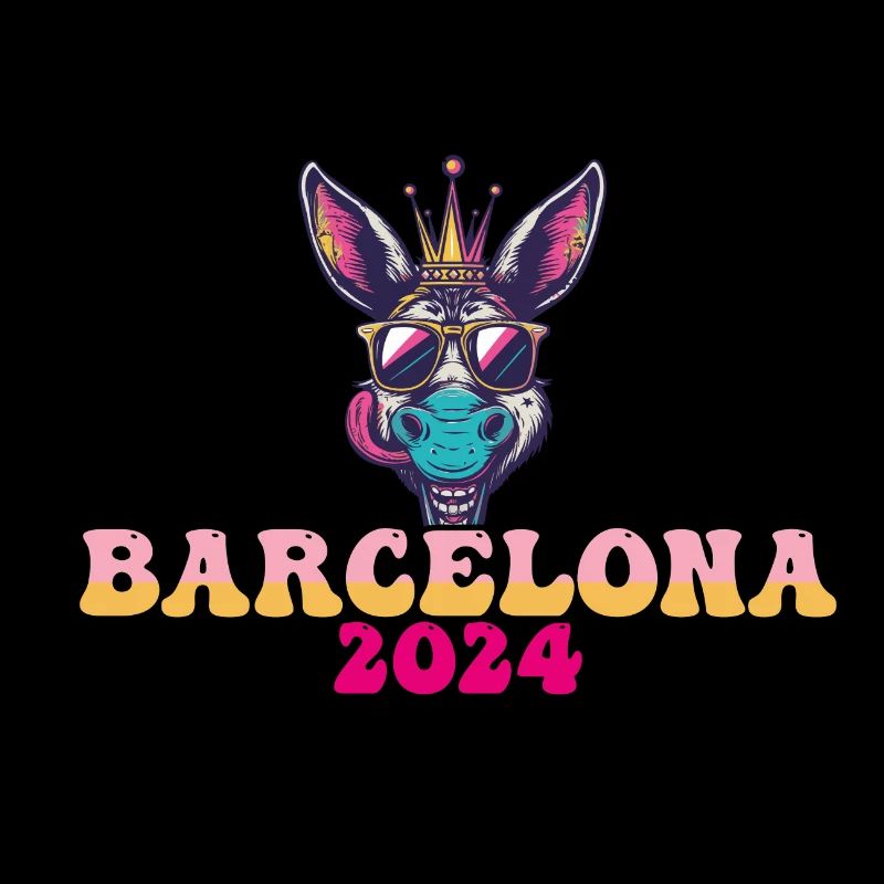 Barcelone 2024 Âne de fête