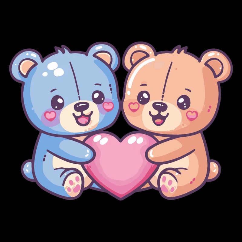Bear Comic Couple Love
