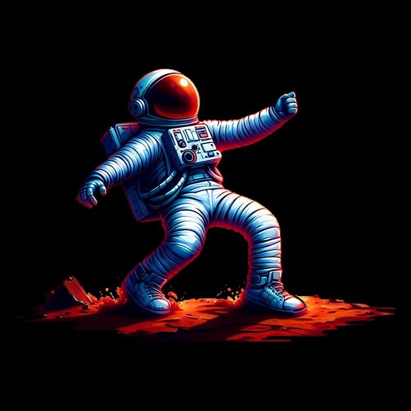Planet Rouge Astronaut Spatial