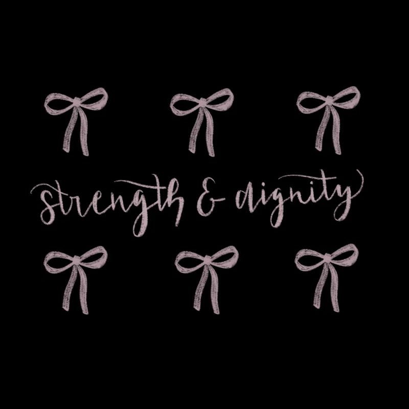 Strength & Dignity Bow design - Proverbs 31:25
