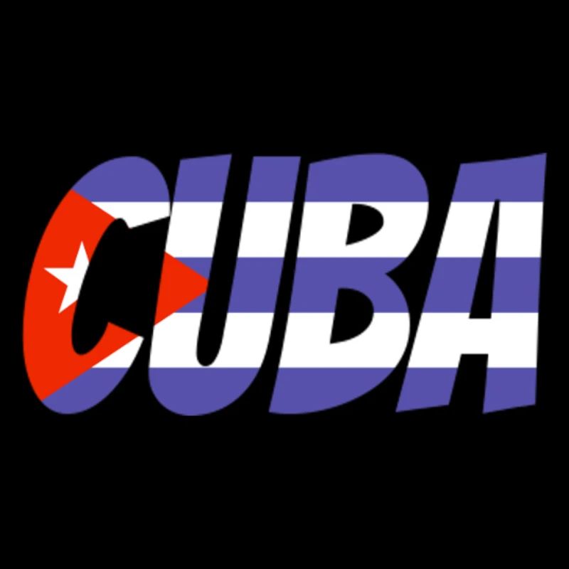 Couleurs des lettres du drapeau cubain