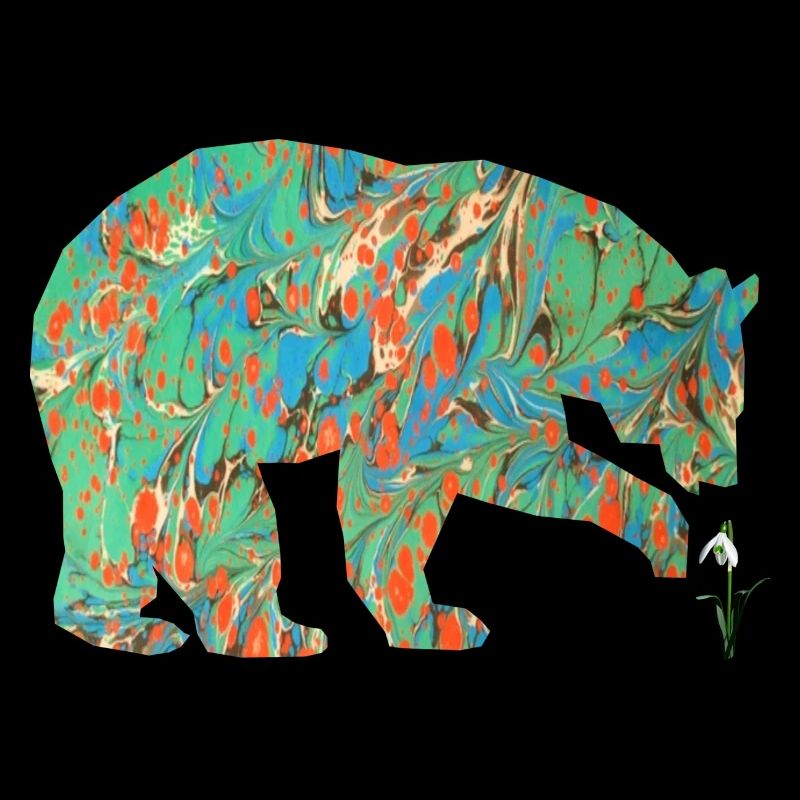 bear with snowdrop e 4