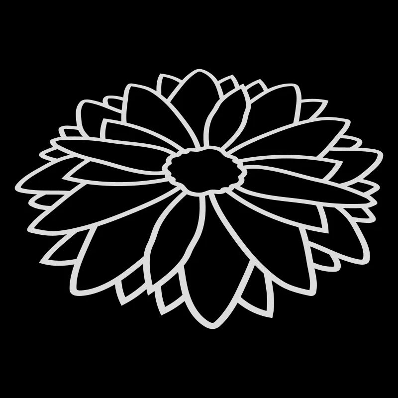 Kontur Hübsche Blume Design