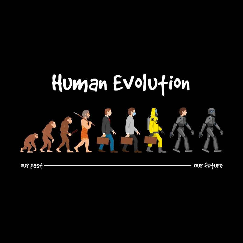 Evolution eine robotische Zukunft Dunkel