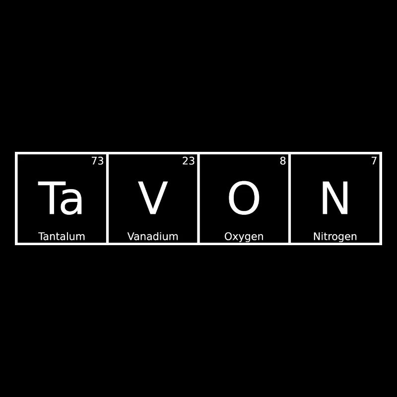 Tavon Name First Name Chemistry Periodic Table Elements
