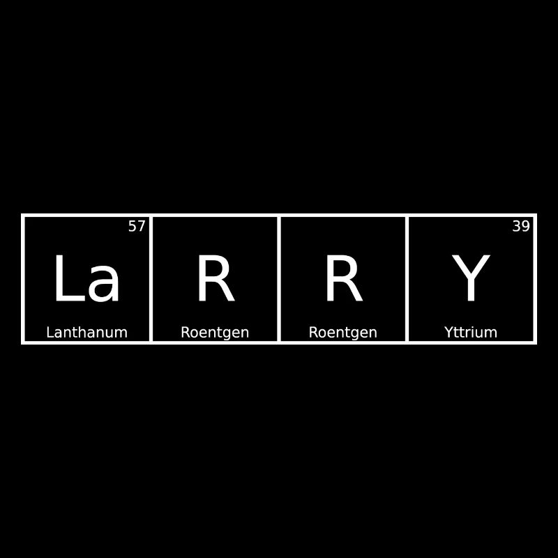 Larry Nom Prénom Chimie Tableau périodique Éléments