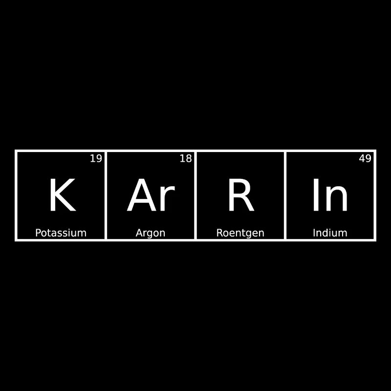 Karrin Nom Prénom Chimie Tableau périodique Éléments