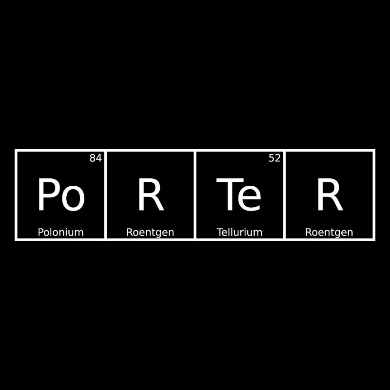 Porter Surname First Name Chemistry Periodic Table Elements